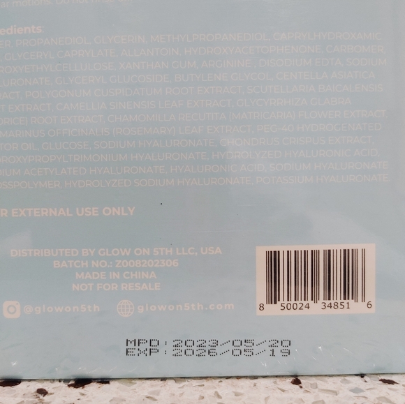Glow on 5th Beauty, Replenish + Rehydrate sheet mask (6 masks) - Picture 4 of 5
